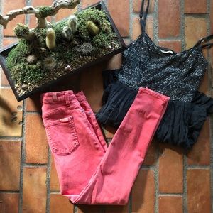 7 FAM Coral Summery Jean 26 Barely Worn